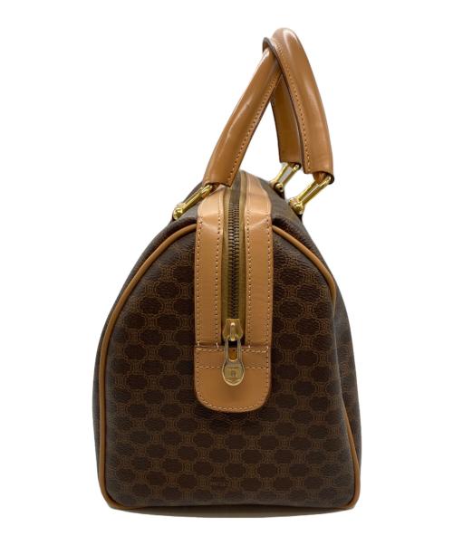 CELINE（セリーヌ）CELINE (セリーヌ) マカダムミニボストンハンドバッグ ブラウンの古着・服飾アイテム