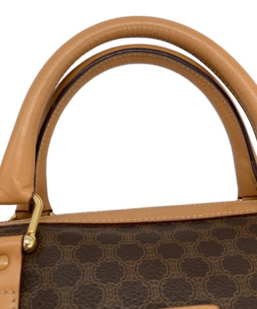 CELINE（セリーヌ）CELINE (セリーヌ) マカダムミニボストンハンドバッグ ブラウンの古着・服飾アイテム