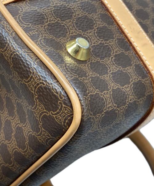 CELINE（セリーヌ）CELINE (セリーヌ) マカダムミニボストンハンドバッグ ブラウンの古着・服飾アイテム