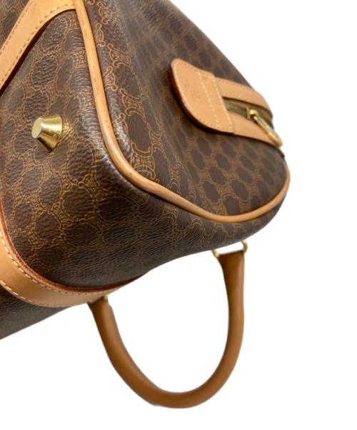 CELINE（セリーヌ）CELINE (セリーヌ) マカダムミニボストンハンドバッグ ブラウンの古着・服飾アイテム