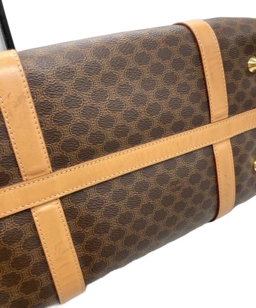 CELINE（セリーヌ）CELINE (セリーヌ) マカダムミニボストンハンドバッグ ブラウンの古着・服飾アイテム