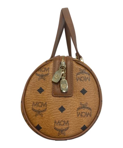 MCM（エムシーエム）MCM (エムシーエム) ミニボストンハンドバッグ ブラウンの古着・服飾アイテム
