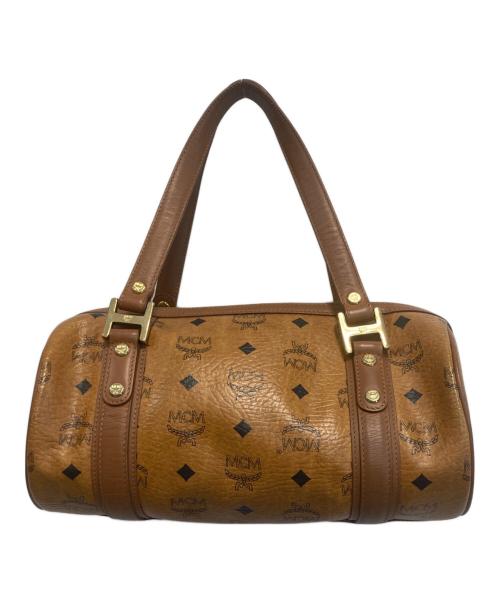 MCM（エムシーエム）MCM (エムシーエム) ミニボストンハンドバッグ ブラウンの古着・服飾アイテム