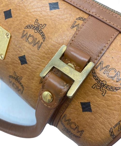 MCM（エムシーエム）MCM (エムシーエム) ミニボストンハンドバッグ ブラウンの古着・服飾アイテム