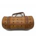 中古・古着 MCM (エムシーエム) ミニボストンハンドバッグ ブラウン：13000円
