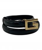 GUCCIグッチ）の古着「Gバックルベルト」｜ブラック