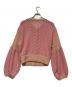 IENA (イエナ) 26SS クロシェニット ミックスショートカーディガン ピンク サイズ:記載なし：5000円