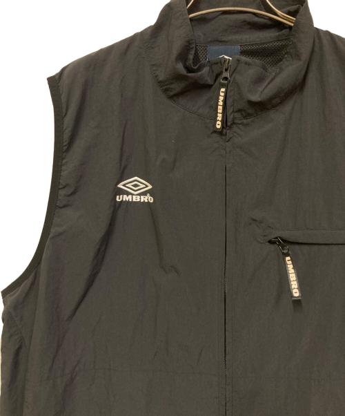 UMBRO（アンブロ）UMBRO (アンブロ) FREAK'S STORE (フリークスストア) 別注 Nylon Vest/別注ナイロンベスト ブラック サイズ:Lの古着・服飾アイテム