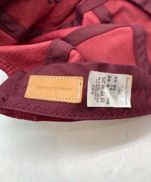 HENDER SCHEME（エンダースキーマ）Hender Scheme (エンダースキーマ) pig jet cap /レザー ジェットキャップ ボルドーの古着・服飾アイテム