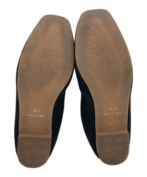 MARY QUANT（マリークヮント）MARY QUANT (マリークヮント) PUBLUX (パブリュクス) バレエシューズ ブラック サイズ:24.5の古着・服飾アイテム