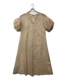 acka（エーシーケーエー）の古着「sheer loose one-piece」｜ベージュ