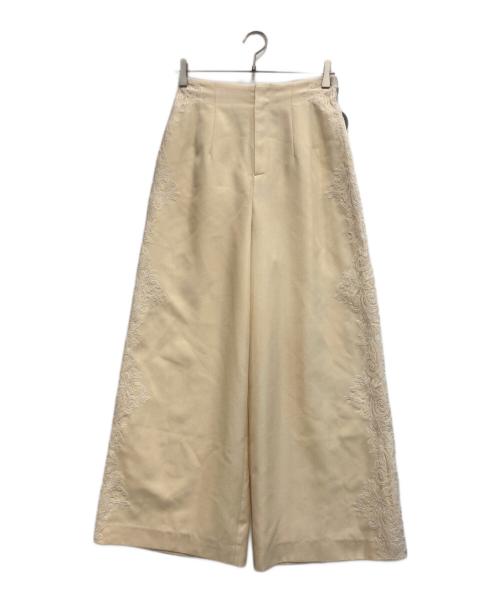 CELFORD（セルフォード）CELFORD (セルフォード) 26SS【洗える】サイドレースラインパンツ ベージュ サイズ:38 未使用品の古着・服飾アイテム