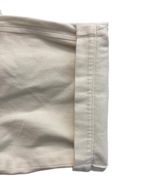 wirrow（ウィロウ）WIRROW (ウィロウ) COTTON TWILL TUCK PANTS ホワイト サイズ:Sの古着・服飾アイテム