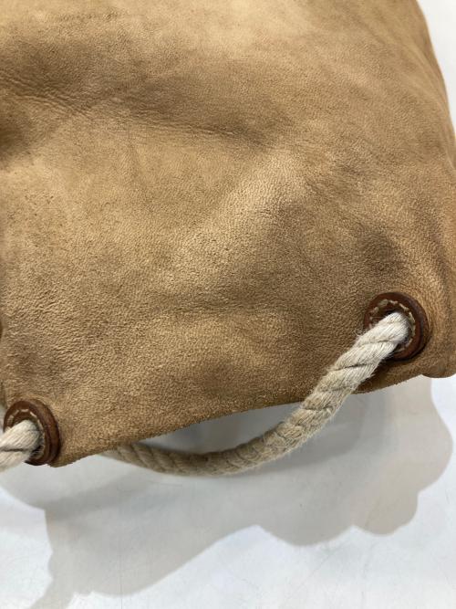 STYLE CRAFT WARDROBE（スタイルクラフト ワードローブ）STYLE CRAFT WARDROBE (スタイルクラフト ワードローブ) レザー巾着バック ブラウンの古着・服飾アイテム