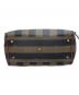 中古・古着 FENDI (フェンディ) ペカン ミニボストンバッグ ネイビー×ベージュ：27000円