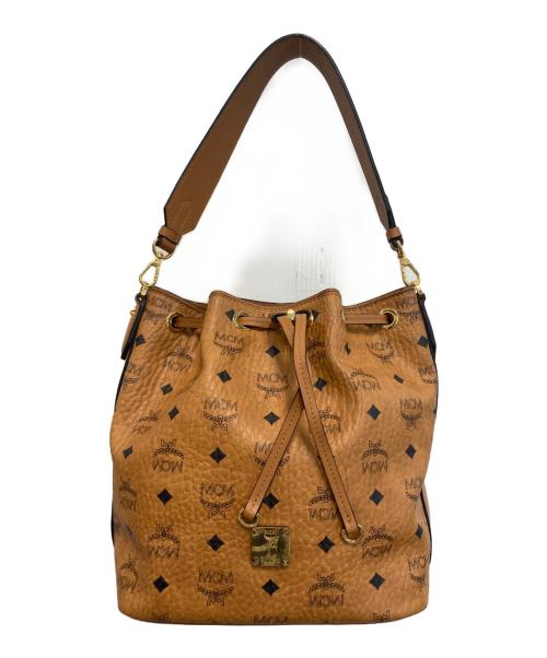 MCM（エムシーエム）MCM (エムシーエム) ヴィセトス 巾着 ワンショルダーバッグ ブラウンの古着・服飾アイテム