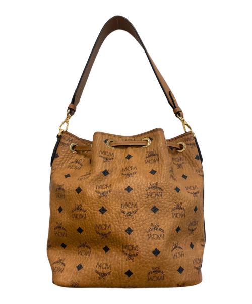 MCM（エムシーエム）MCM (エムシーエム) ヴィセトス 巾着 ワンショルダーバッグ ブラウンの古着・服飾アイテム