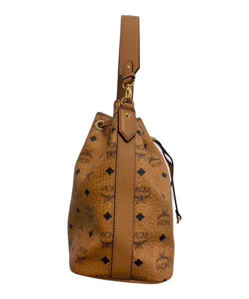MCM（エムシーエム）MCM (エムシーエム) ヴィセトス 巾着 ワンショルダーバッグ ブラウンの古着・服飾アイテム