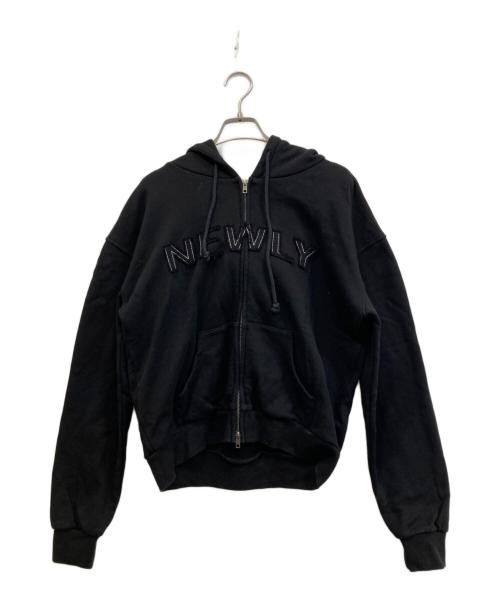 LAGUA GEM（ラグアジェム）LAGUA GEM (ラグアジェム) PATCHWORK フーディ /ジップパーカー ブラック サイズ:FREEの古着・服飾アイテム