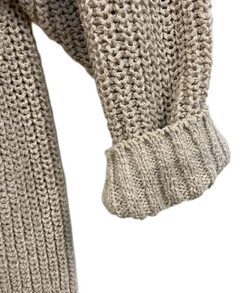 MUSE de Deuxieme Classe（ミューズ ドゥーズィエム クラス）MUSE de Deuxieme Classe (ミューズ ドゥーズィエム クラス) Lily Linen アゼ プルオーバー/シルク・リネンニット ベージュ サイズ:記載なしの古着・服飾アイテム