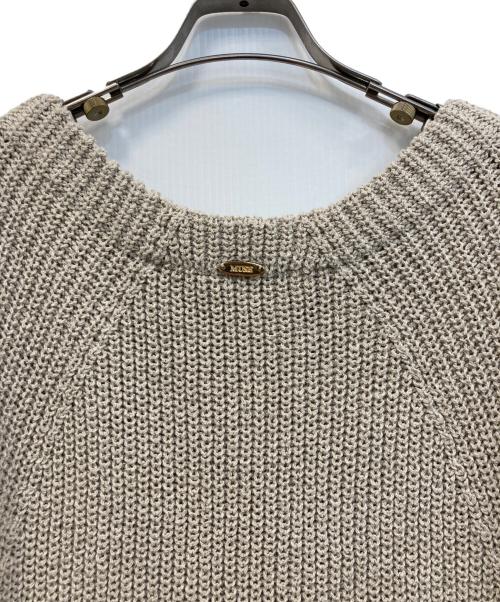 MUSE de Deuxieme Classe（ミューズ ドゥーズィエム クラス）MUSE de Deuxieme Classe (ミューズ ドゥーズィエム クラス) Lily Linen アゼ プルオーバー/シルク・リネンニット ベージュ サイズ:記載なしの古着・服飾アイテム