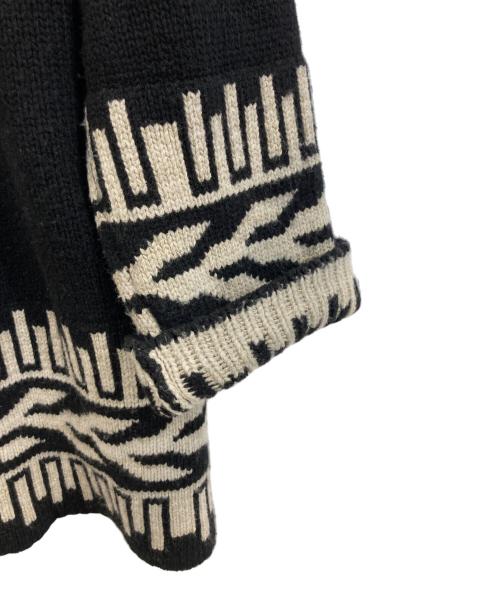 MUSE de Deuxieme Classe（ミューズ ドゥーズィエム クラス）MUSE de Deuxieme Classe (ミューズ ドゥーズィエム クラス) native gown カーディガン ブラック×ホワイト サイズ:記載なし。実寸参照の古着・服飾アイテム