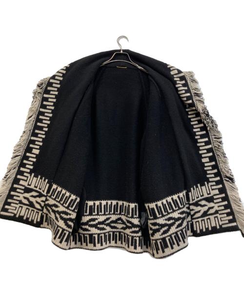 MUSE de Deuxieme Classe（ミューズ ドゥーズィエム クラス）MUSE de Deuxieme Classe (ミューズ ドゥーズィエム クラス) native gown カーディガン ブラック×ホワイト サイズ:記載なし。実寸参照の古着・服飾アイテム