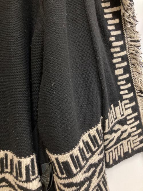MUSE de Deuxieme Classe（ミューズ ドゥーズィエム クラス）MUSE de Deuxieme Classe (ミューズ ドゥーズィエム クラス) native gown カーディガン ブラック×ホワイト サイズ:記載なし。実寸参照の古着・服飾アイテム