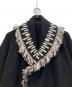 中古・古着 MUSE de Deuxieme Classe (ミューズ ドゥーズィエム クラス) native gown カーディガン ブラック×ホワイト サイズ:記載なし。実寸参照：9000円