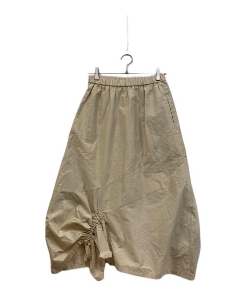 慈雨（ジウ）慈雨 (ジウ) カットワークバルーンスカート ベージュ サイズ:40の古着・服飾アイテム