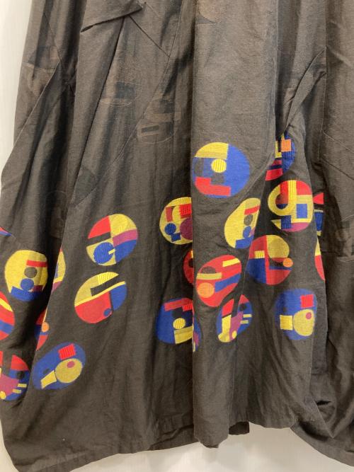 慈雨（ジウ）慈雨 (ジウ) 刺繍バルーンスカート ブラウン サイズ:40の古着・服飾アイテム