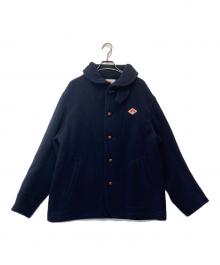 DANTON（ダントン）の古着「ラウンドカラージャケット/ ROUND COLLAR JACKET」｜ネイビー