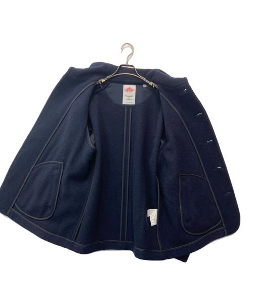 DANTON（ダントン）DANTON (ダントン) ラウンドカラージャケット/ ROUND COLLAR JACKET ネイビー サイズ:44の古着・服飾アイテム