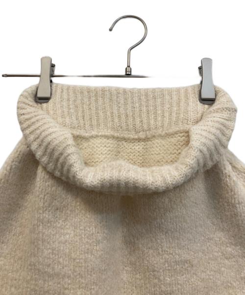 THE TOE（ザ・トゥー）THE TOE (ザ・トゥー) loannina skirt/ニットスカート アイボリー サイズ:M 未使用品の古着・服飾アイテム