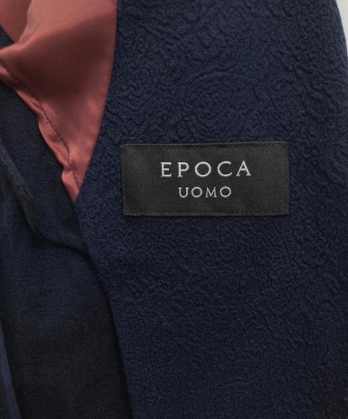 EPOCA UOMO（エポカ ウォモ）EPOCA UOMO (エポカ ウォモ) ペイズリー柄エンボス テーラードジャケット ネイビー サイズ:44の古着・服飾アイテム