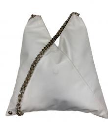 MM6 Maison Margiela（エムエムシックスメゾンマルジェラ）の古着「ジャパニーズチェーントートバッグ」｜ホワイト