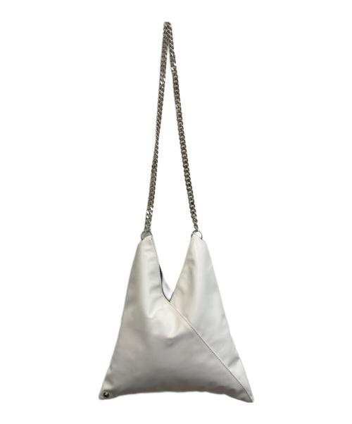 MM6 Maison Margiela（エムエムシックスメゾンマルジェラ）MM6 Maison Margiela (エムエムシックスメゾンマルジェラ) ジャパニーズチェーントートバッグ ホワイトの古着・服飾アイテム