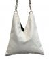 MM6 Maison Margiela (エムエムシックスメゾンマルジェラ) ジャパニーズチェーントートバッグ ホワイト：20000円