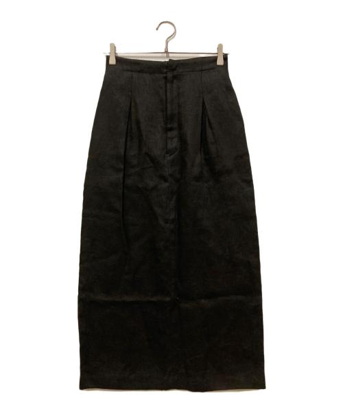 LE PHIL（ル フィル）LE PHIL (ル フィル) リネンマキシスカート ブラックの古着・服飾アイテム