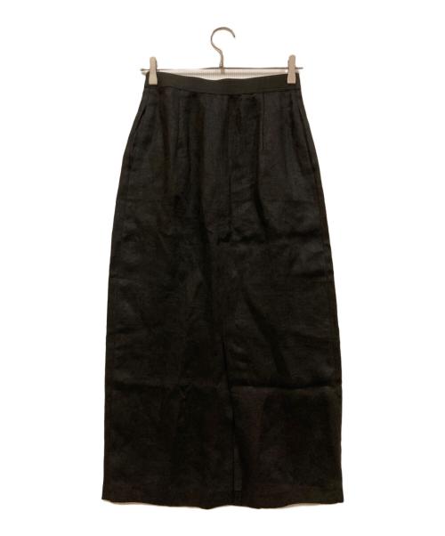 LE PHIL（ル フィル）LE PHIL (ル フィル) リネンマキシスカート ブラックの古着・服飾アイテム