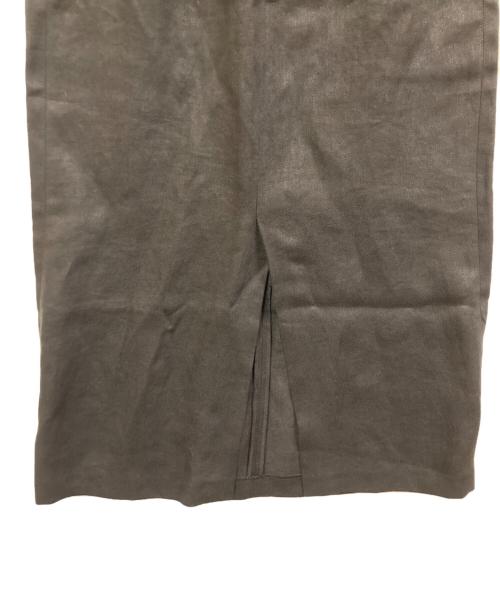 LE PHIL（ル フィル）LE PHIL (ル フィル) リネンマキシスカート ブラックの古着・服飾アイテム