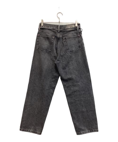 Acne studios（アクネ ストゥディオズ）ACNE STUDIOS (アクネ ストゥディオズ) 1991Toj ベルテッド ワイド デニム パンツ アッシュブラック サイズ:32の古着・服飾アイテム