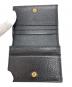 中古・古着 GUCCI (グッチ) GGスプリーム ダブルG カードケースウォレット ベージュ×ブラック：25000円