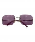CHANELシャネル）の古着「リムレス サングラス」｜パープル