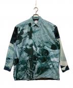 PAUL SMITHポールスミス）の古着「フォトグラフィックプリントシャツ」｜ブルー