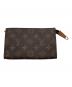 LOUIS VUITTON（ルイ ヴィトン）の古着「モノグラム ポシェットトワレット15 /ポーチ」｜ブラウン