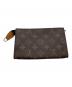 LOUIS VUITTON (ルイ ヴィトン) モノグラム ポシェットトワレット15 /ポーチ ブラウン：15000円