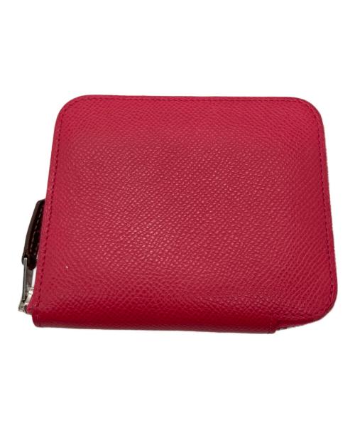 HERMES（エルメス）HERMES (エルメス) アザップ シルクイン コンパクト ウォレット ピンクの古着・服飾アイテム