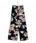 DRIES VAN NOTEN (ドリスヴァンノッテン) フローラルタックワイドパンツ ネイビー×ホワイト サイズ:XS：20000円
