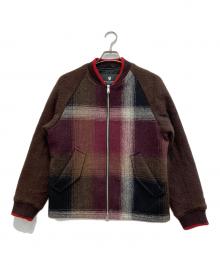 BLACK LABEL CRESTBRIDGE（ブラックレーベル クレストブリッジ）の古着「Harris Tweedウールツイードブルゾン」｜ブラウン